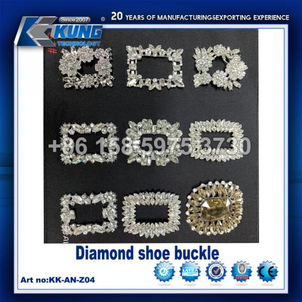 Quality Diamond Decorative Shoe Making Accessories Buckles PE Material Multicolor for sale