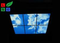 China 595x595Mm LED Shop Display Blue Sky LED Flat Panel Light For Ceiling Decoration factory