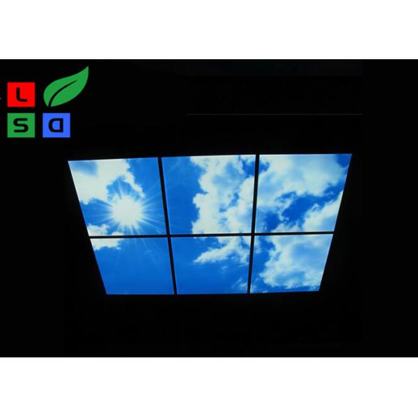 Quality 595x595Mm LED Shop Display Blue Sky LED Flat Panel Light For Ceiling Decoration for sale