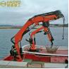 China China Offshore Folding Hydraulic Dock Crane for Sale Marine Ship Deck Crane factory