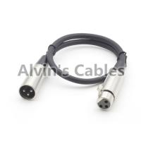 China MIC Shielded 25cm Camera Audio Cable XLR 3 pin Male To Female For Microphone Audio Cord factory