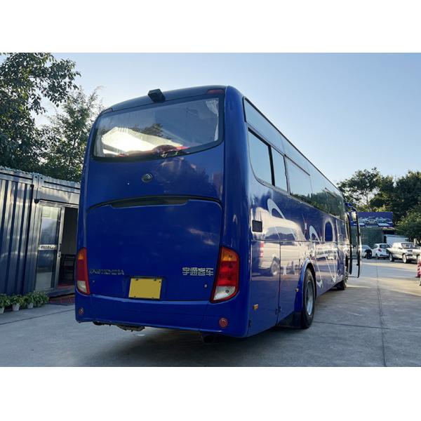 Quality Yutong Blue Used Coaster Bus 51 Seats Euro 4 Emission Standard for sale
