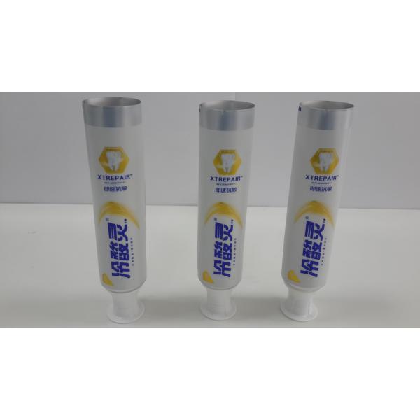 Quality Matt Surface Design Empty Toothpaste Tubes With Smooth Balck Cap , Flexible Printing for sale