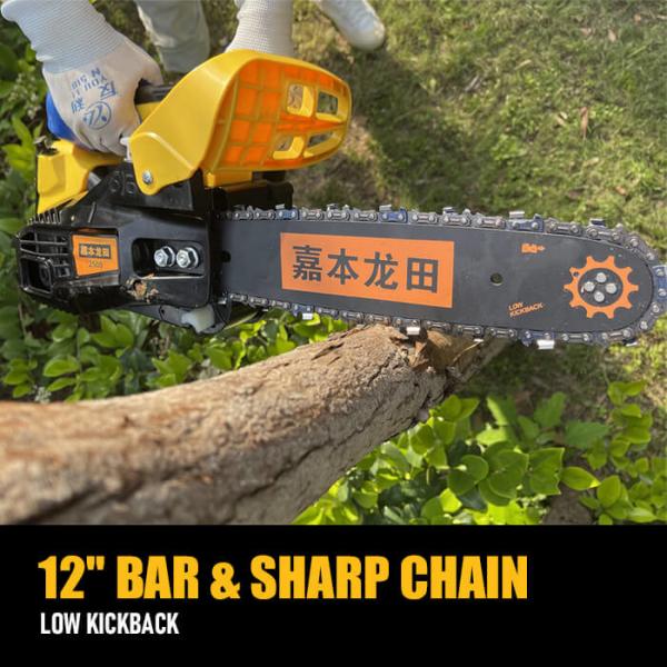 Quality Portable Garden Tools Chain Saw Small Petrol 25.4CC 2500 12'' 11000r/Min for sale