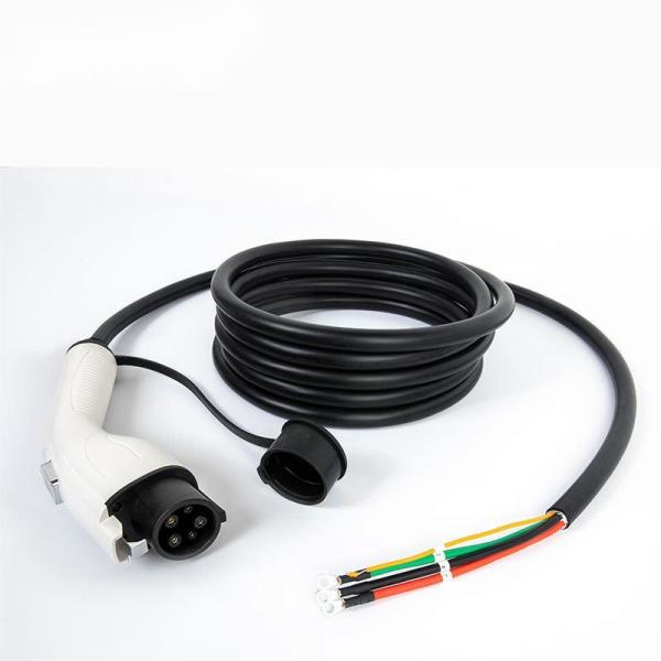 Quality 7kW Amercian Standard EV Charging Cable Plug 32A White Cord ,Type1 Single Gun Charger Cable for sale