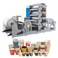 Quality Full Automatic Carton Box Paper Cup Printing Machines 4 Colors Flexo Printing for sale