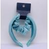 Quality Practical Girls Blue Velvet Scrunchie , Lightweight Wide Velvet Headband for sale