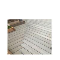 China Flooring Outdoor Waterproof Wood Grain Double Color Co-Extruded WPC Wood Composite Decking for sale