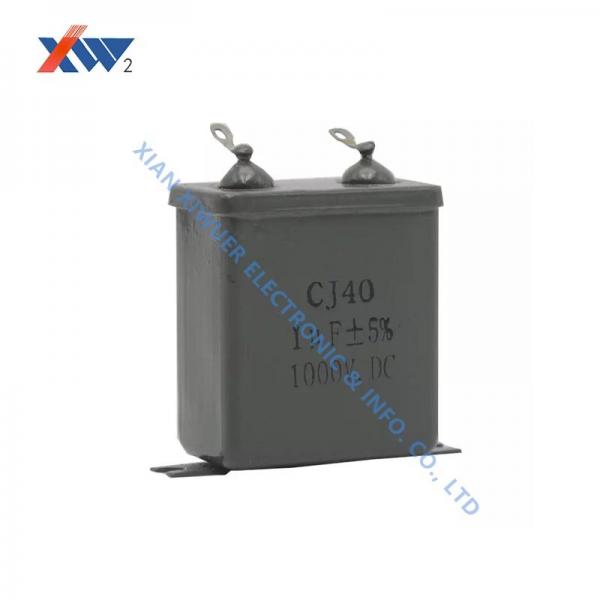 Quality CJ40 High Voltage Film Capacitor 1000VDC 1uF Metal Case Oil Immersed For DC Circuits for sale