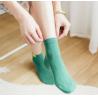 China Customized Logo Short Women Socks , Eco Friendly Girls Cotton Novelty Dress Socks factory
