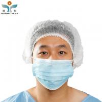 China Light Polypropylene Disposable Clip Bouffant Surgical Cap 18'' 25gsm Breathable factory