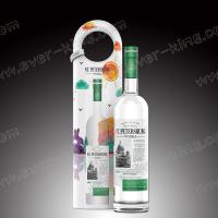 Quality 500ML Flint Glass Vodka Liquor Bottle With Cork Seal for sale