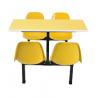 China Durable backrest seat table school restaurant canteen steel office furniture factory