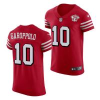 China Mens San Francisco 49ers #10 Jimmy Garoppolo Scarlet Retro 1994 75th Anniversary Throwback Classic Limited Jersey factory