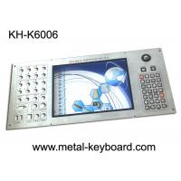 Quality Customizable Industrial Metal Keyboard Built in 30 buttons and 19mm trackball for sale