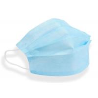 china Outdoor Light Blue Non Woven Face Mask Melt Blown Fabric 17cm*10cm Breathable