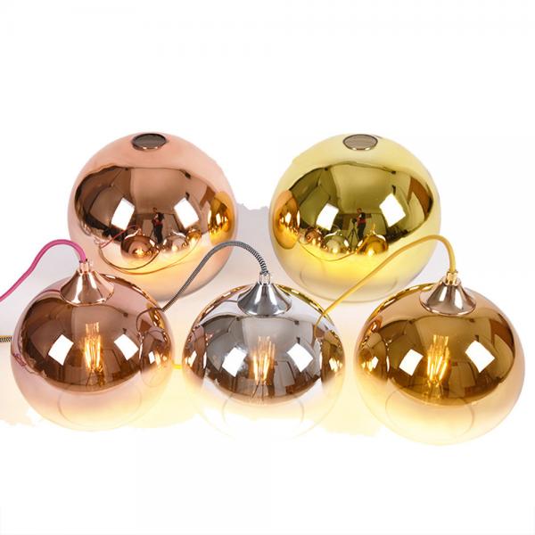 Quality Diameter 20 / 25 / 30CM wedding Decoration Glass Ball Pendant Light for sale