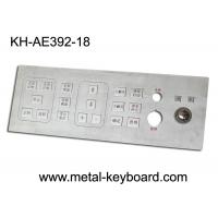 Quality Mine Machine Industrial Kiosk Metallic Keyboard for with Integrated Trackball for sale