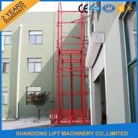 China Guide Rail Chain Hydraulic Elevator Lift , Home Cargo Double Cylinder Hydraulic Lift factory