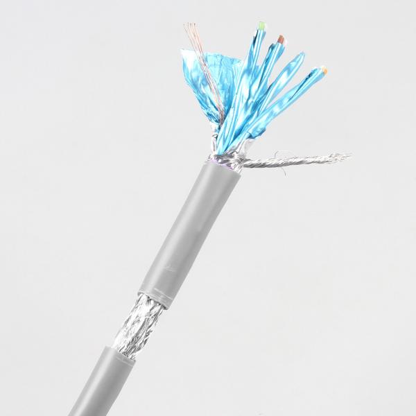 Quality Shielded Twisted Pair Network Cat 7 Cable 100meters 305m Gray Color for sale