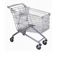 China Strong 4 Wheel Supermarket Shopping Trolleys Steel Material With 4 / 5 Caster factory