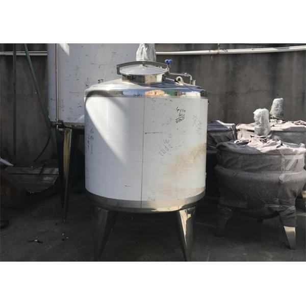 Quality Large Stainless Steel Tank , Steam Heating Milk Storage Tank For Production Line for sale