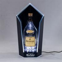 China Acrylic Spirit Wine Single Bottle Glorifier Stand Lighted Liquor Bottle Display Shelf factory
