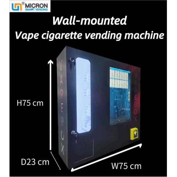 Quality Hanging Wall Vape Smart Vending Machine With Age Recognition System for sale