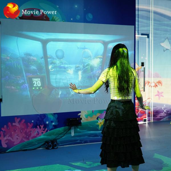 Quality Amusement Park Entertainment Interactive 3d Hologram Floor Kids Game System for sale