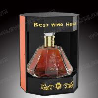 China Customized Colors Wine Gift Box With Paper Handle for sale