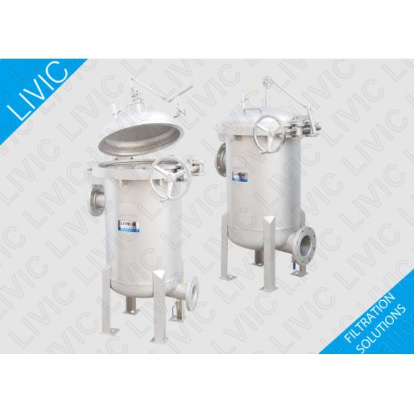 Quality Stainless Steel Bag Filter Housing Quick Lock For Edible Oils Filtration for sale