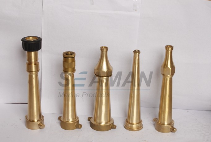 China NST Firemans 2 inch Fire Hose Nozzle  / Brass Water Spray Nozzle factory