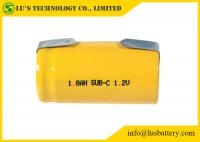 China SC1800mah 1.2V Nickel Cadmium Battery NICD Charger Cylindrical Cell Type factory