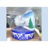 China 3 meters transparent human giant inflatable Christmas snow globe for festival shows and decoration factory