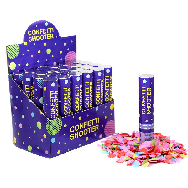 Quality Circle Paper Birthday Party Confetti Cannon Poppers 20cm For Decoration for sale