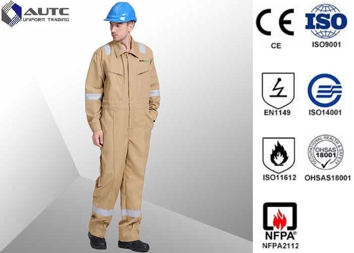 China Lightweight Site PPE Safety Wear Clothing , Work PPE Clothing FR Cotton Flame Retardant for sale