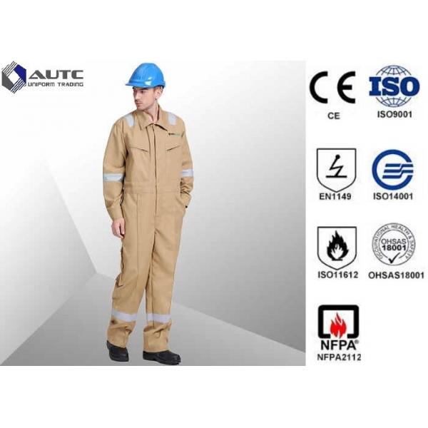 Quality Lightweight Site PPE Safety Wear Clothing , Work PPE Clothing FR Cotton Flame Retardant for sale