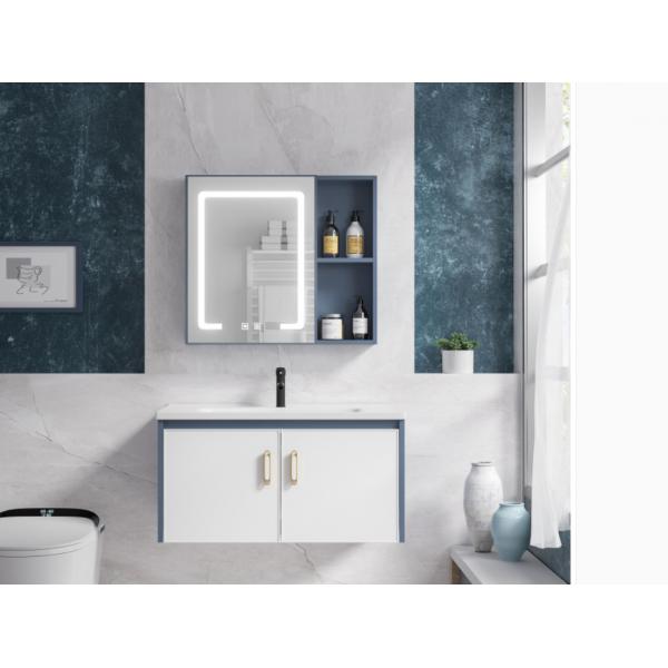 Quality Powder Rooms Hanging Bathroom Cabinet Modern Sleek Minimalist Design for sale