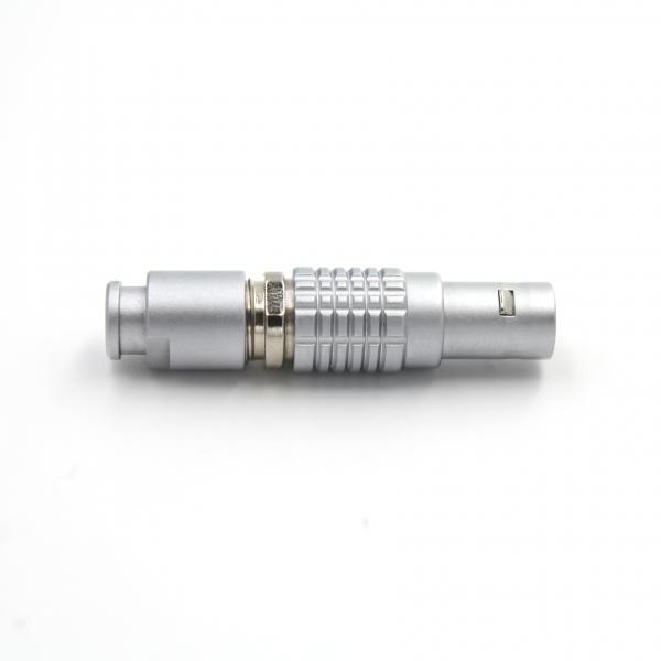 Quality Self Locking Circular Push Pull Connectors 6 Pin 7A Male Plug Silver Color for sale