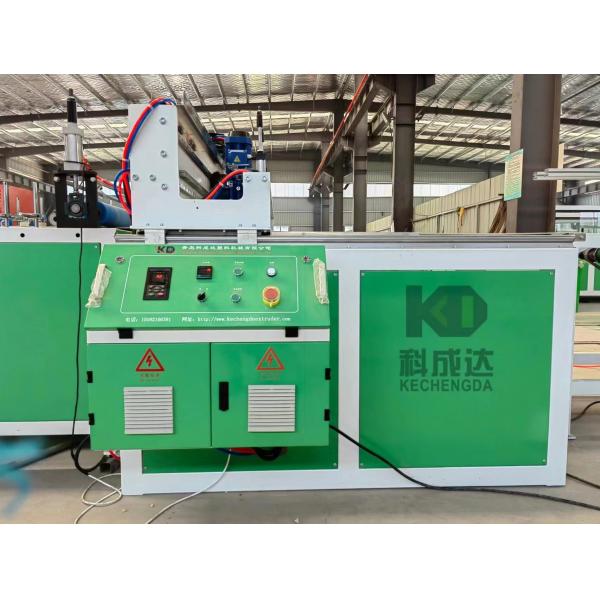 Quality 5.5kgs/M2 PVC Wall Panel Extrusion Line Plastic Wood Grain PE Extruder Machine for sale
