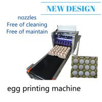 China Easy Control Egg Inkjet Marking Machine / Ink Stamping Machine With Conveyor factory