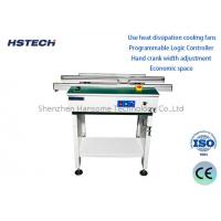 China Stainless Steel Hand Crank Width Adjustable PCB Transporting Conveyor factory