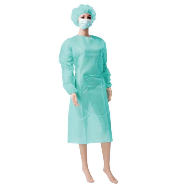 Quality Lightweight Medical Isolation Gowns PP Nonwoven Material Free Sample for sale