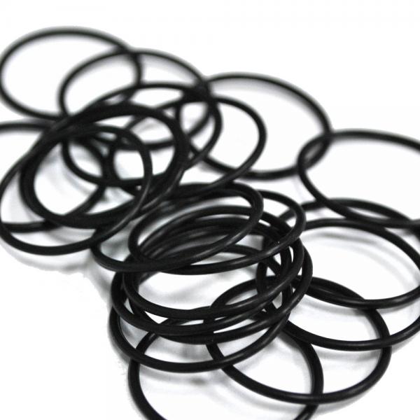 Quality Black Silicon O Rings FKM Glossy Round Rubber Ring NBR 55 Shore for sale