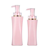 China Empty 350ml 500 Ml Luxury Body Lotion Packaging Shower Gel Container Pink Shampoo Bottles factory