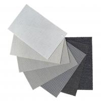 China 18% Polyester 66% PVC 16% Linen Solar Mesh Polyester Sunscreen Fabric For Office factory
