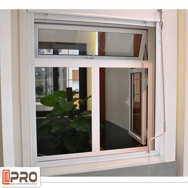 Quality Horizontal Aluminium Awning Windows Swing Open Style 1-2MM Profile Thickness top for sale