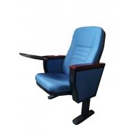 China Textile Fabric  Cover Auditorium Chairs , Memorial Stadium Seating Blue Color for sale