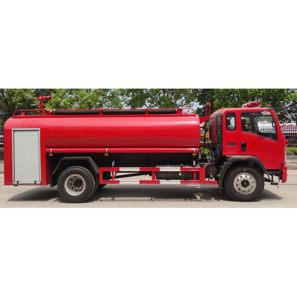 Quality HOWO 118KW Fire Fighter Truck , 6 Wheeled 9 Ton Fire Fighting Water Truck for sale