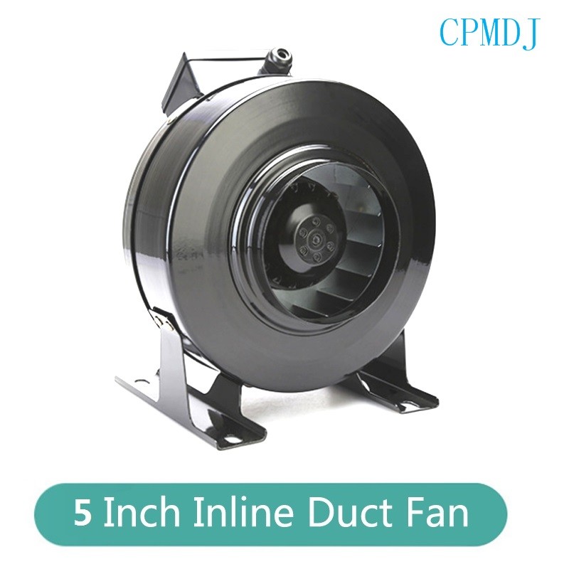 China Passive Intake 224CFM 125mm Centrifugal  Exhaust 5 Inch Inline Duct Fan factory